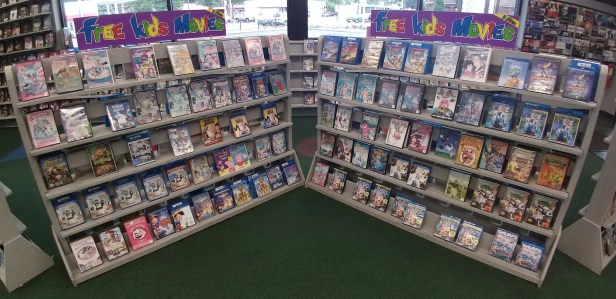 Family Video has a wide variety of free-to-rent children's video titles.