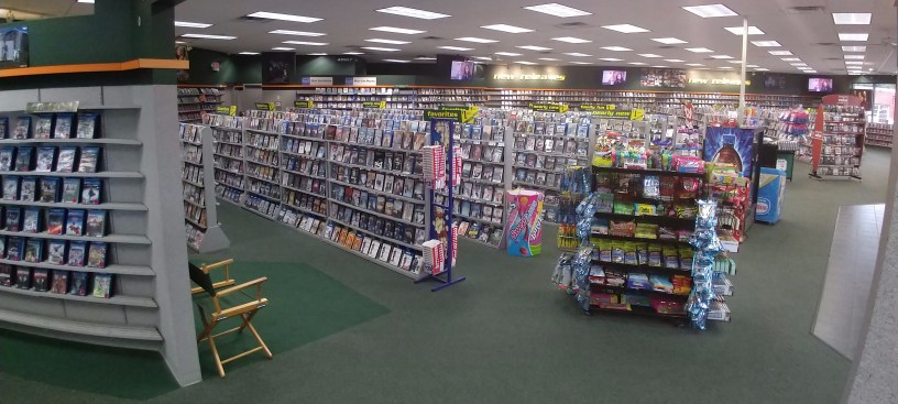 The Family Video store at 10th & Emerson, Indianapolis is spacious and well-organized.