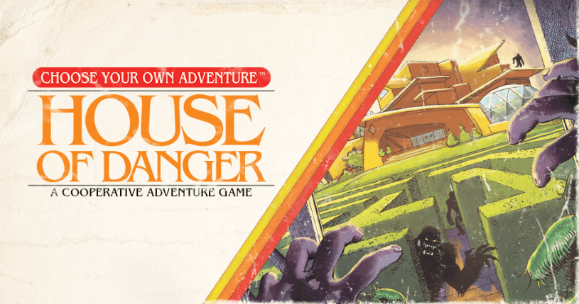 Z-Man Games's new "House of Danger" game is based on a classic Choose Your Own Adventure novel