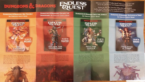 The new Endless Quest series includes four titles by Matt Forbec covering the four basic D&D character classes.