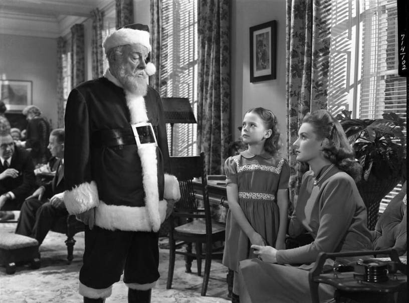 Edmund Gwenn, Natalie Wood, and Maureen O'Hara, in Miracle on 34th Street